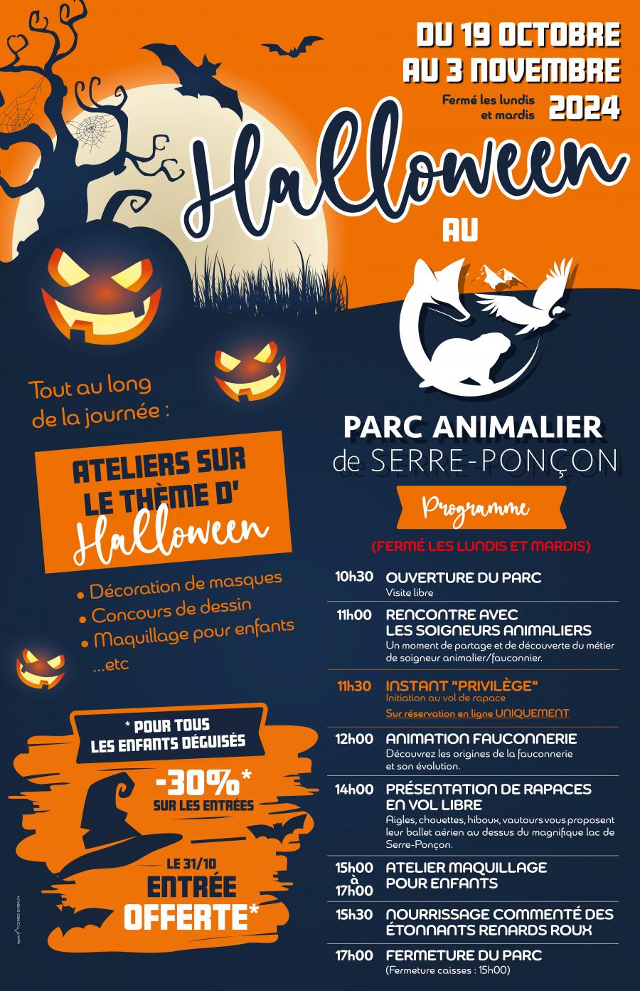 Halloween : du 19 octobre au 3 novembre 2024